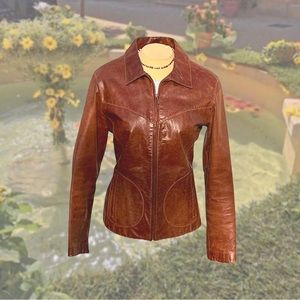 ・❥・brown leather jacket・❥・